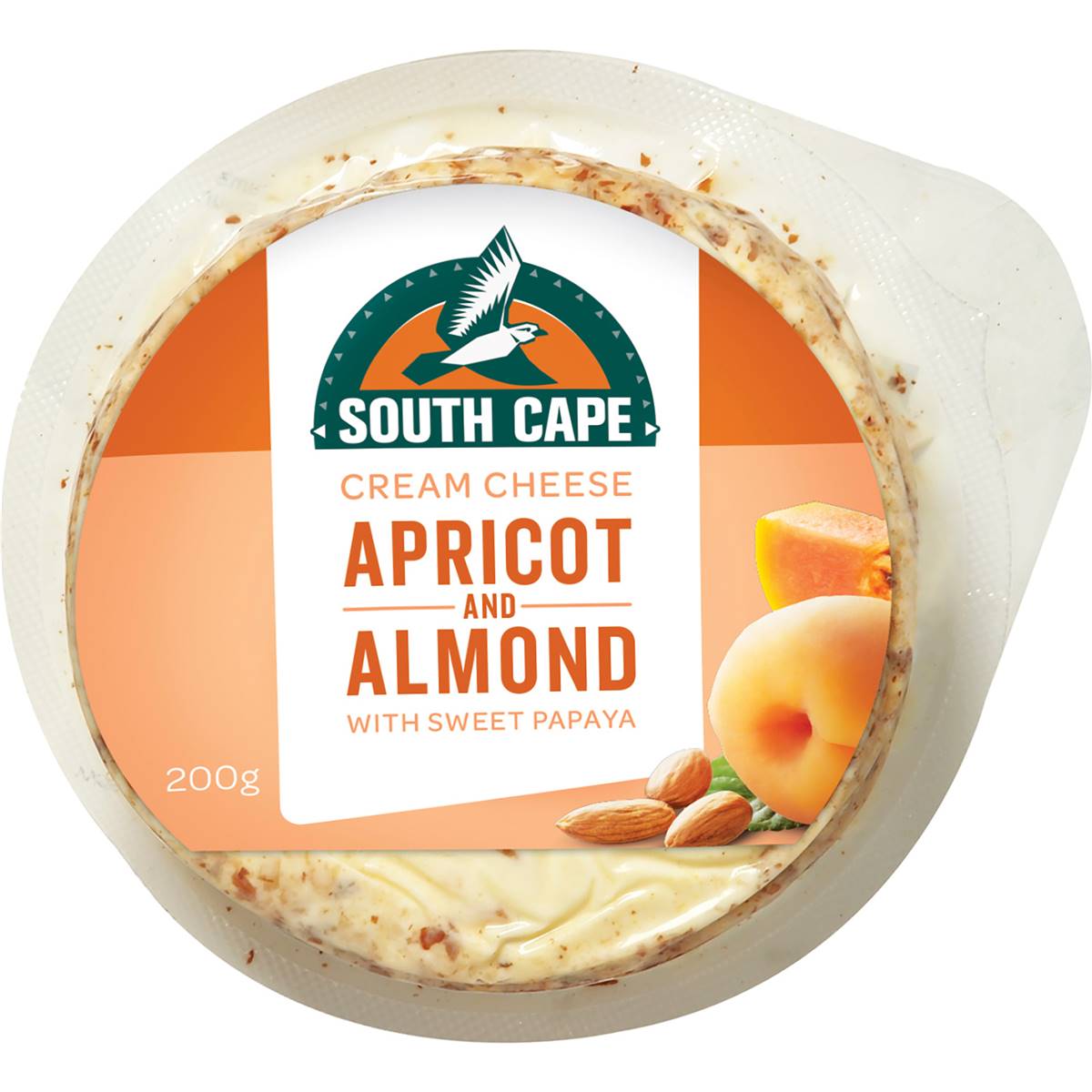 South Cape Apricot & Almond Cream Cheese 200g