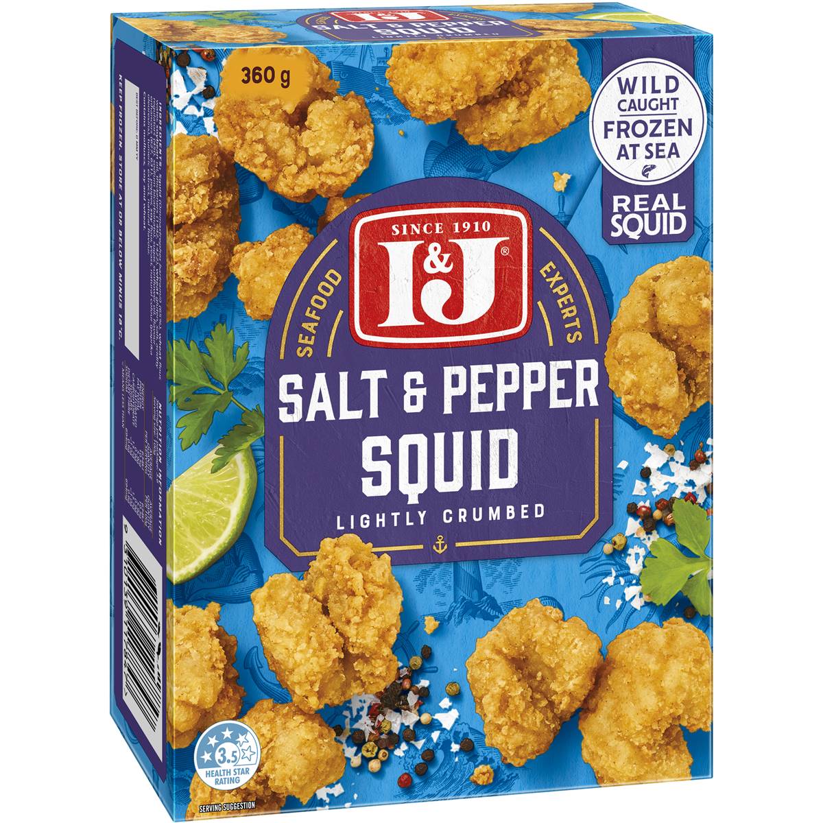 I & J Salt & Pepper Squid 360g