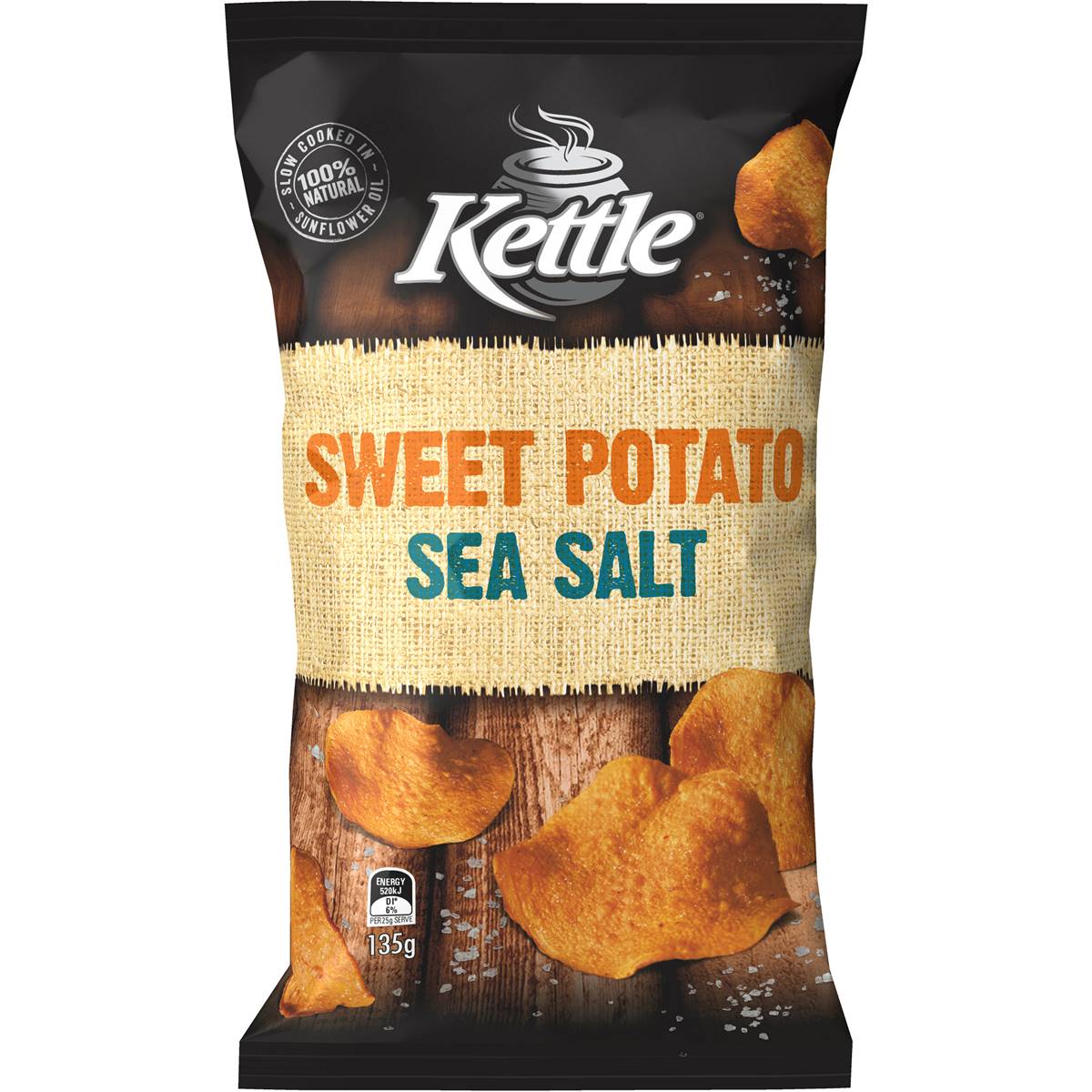 Kettle Sweet Potato Sea Salt Chips 135g