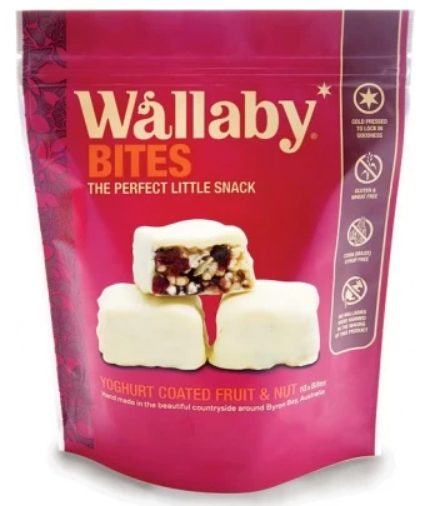 Wallaby Bites Yoghurty Fruit & Nut 150g
