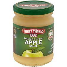 Three Threes Apple Sauce 250gm