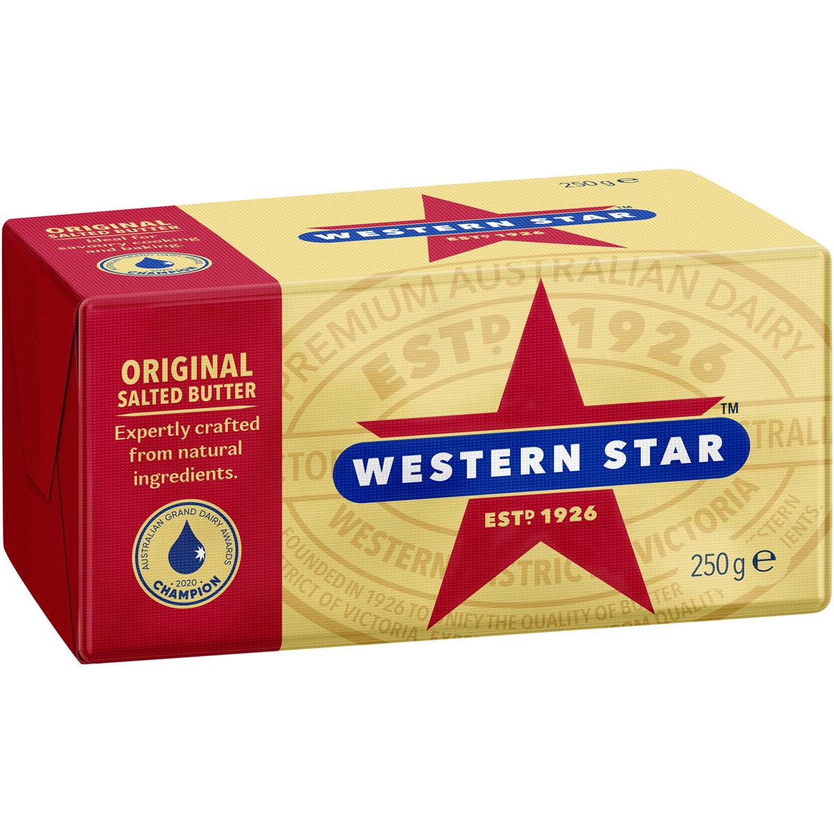 Western Star Original Butter Block Salted 250g