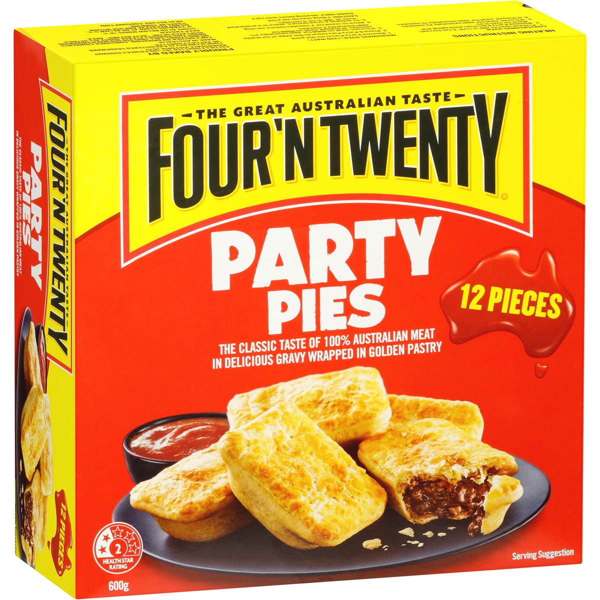 Four 'N Twenty Party Pies 12pk 600g