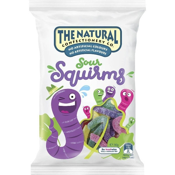 The Natural Confectionery Co Sour Squirms 180g