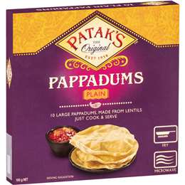 Patak's Plain Pappadums 100g