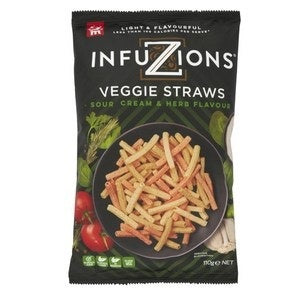 Infuzions Veggie Straws Sour Cream & Herb 90g