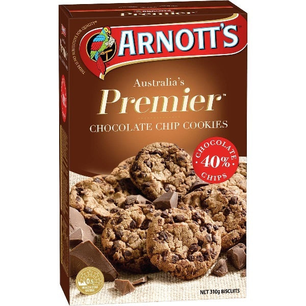 Arnott's Premier Cookies Chocolate Chip 310g