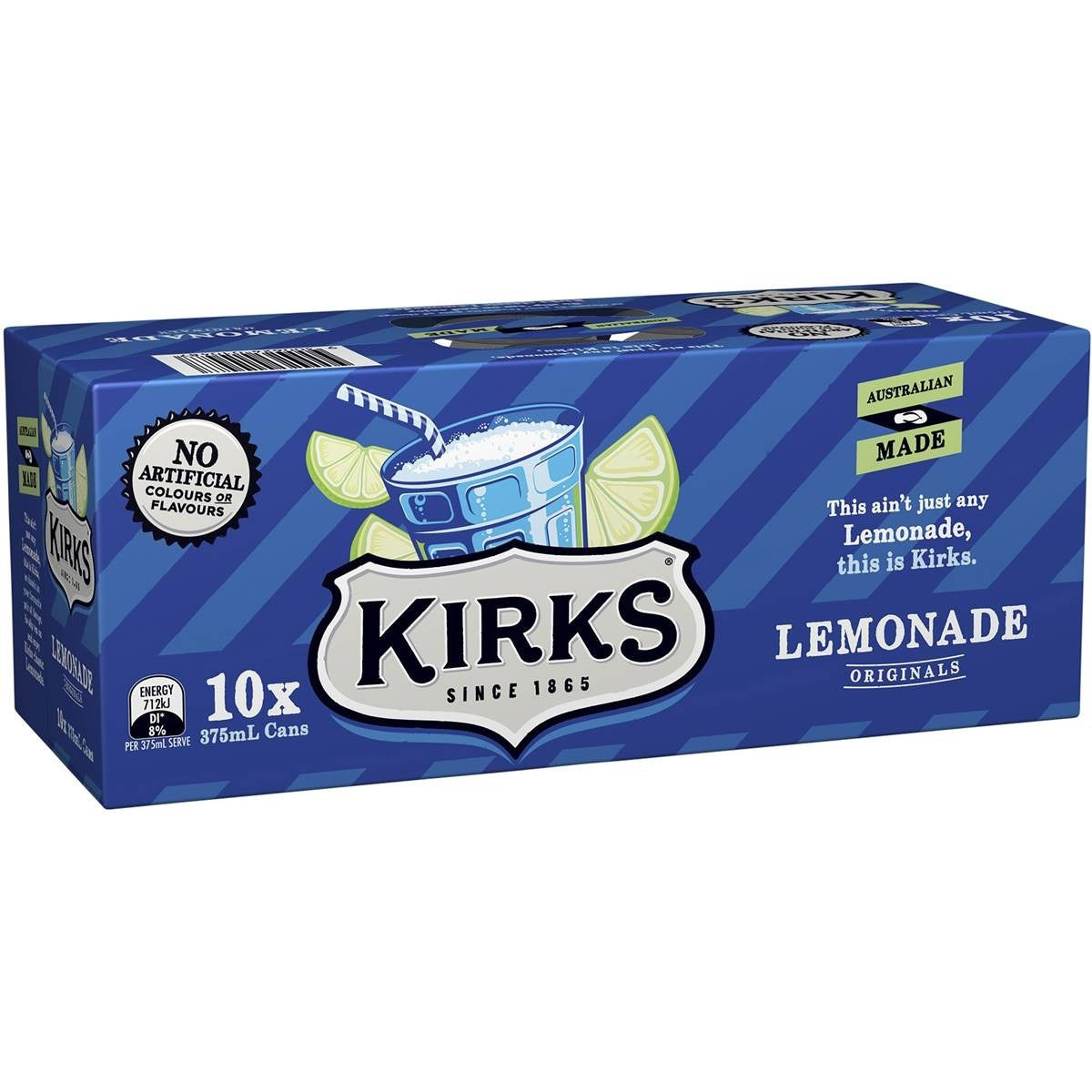 Kirks Lemonade Cans 375mL 10pk