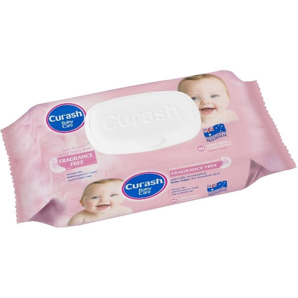 Curash Baby Wipes Super Thick 80pk