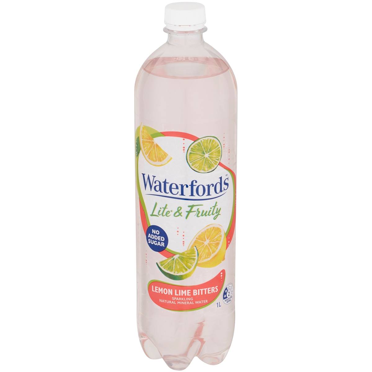Waterfords Sparkling Mineral Water Lemon Lime Bitters 1L
