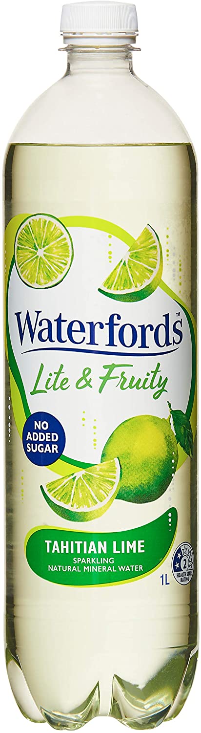 Waterfords Sparkling Mineral Water Tahitian Lime 1L