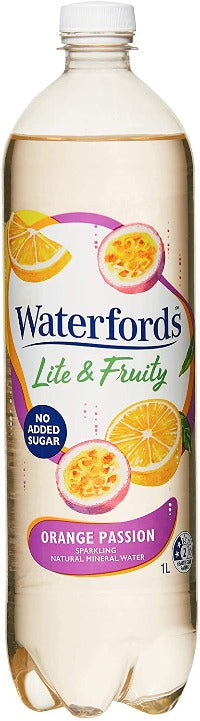 Waterfords Sparkling Mineral Water Orange Passion 1L