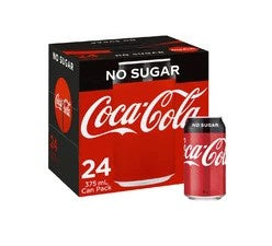 Coca Cola Coke Zero No Sugar Cans 375mL 24pk