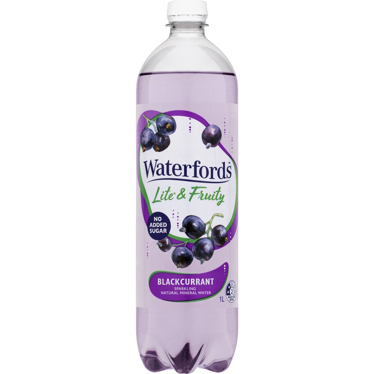 Waterfords Sparkling Mineral Water Blackcurrant 1L