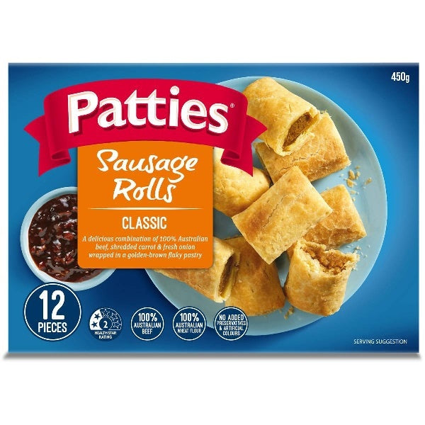 Patties Sausage Rolls 12pk