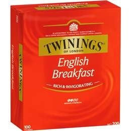 Twinings Tea Bags English Breakfast 100pk 200g