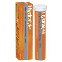 Hydralyte Orange Effervescent Electrolyte Tablets 20pk