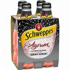 Schweppes Agrum Zero Sugar 300ml 4pk