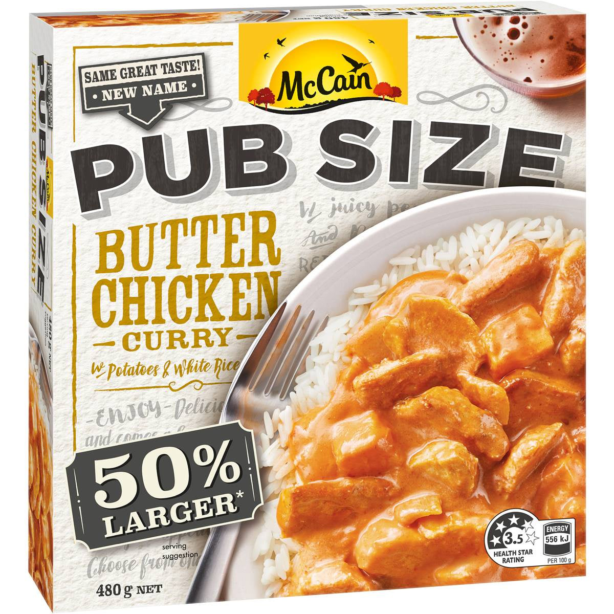 McCain Pub  Size Butter Chicken 480g