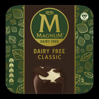 Magnum Classic Dairy Free Ice-Creams 3pk