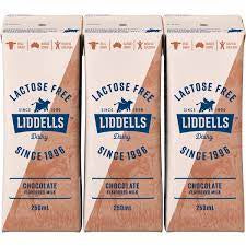 Liddells Lactose Free Chocolate Milk 3pk
