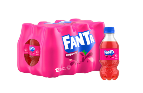 Fanta Raspberry Flavoured Soft Drink Bottle12x300mL | 12 pack