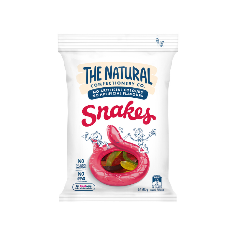 The Natural Confectionery Co Snakes 200g