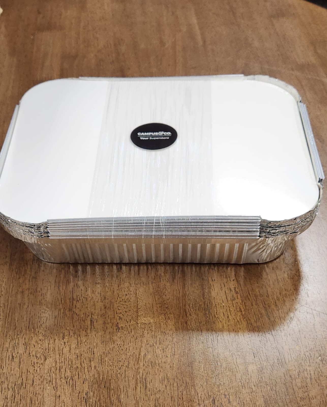 Extra Large Rectangle Foil Tray & Lid 10pk