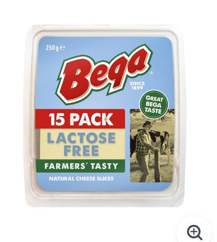 Bega Cheese Slices Lactose Free 250g