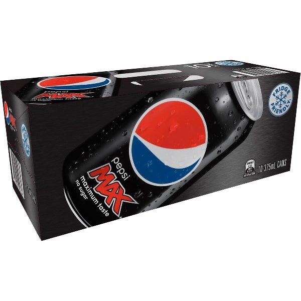 Pepsi Max 375mL Can 10pk