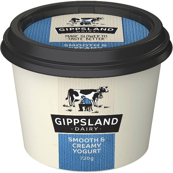 Gippsland Dairy Yoghurt Smooth & Creamy 700g