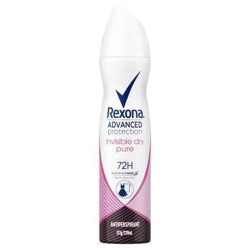 Rexona Antiperspirant Deodorant Womens Advanced Pure 220ml