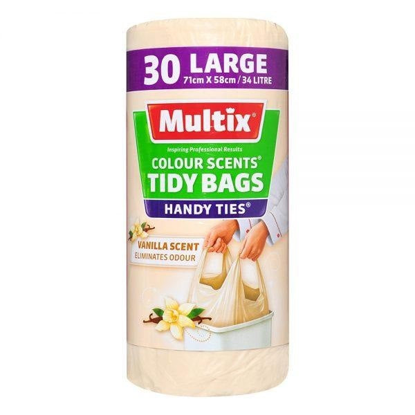 Multix Tidy Bags Vanilla Scented Large 30 pk