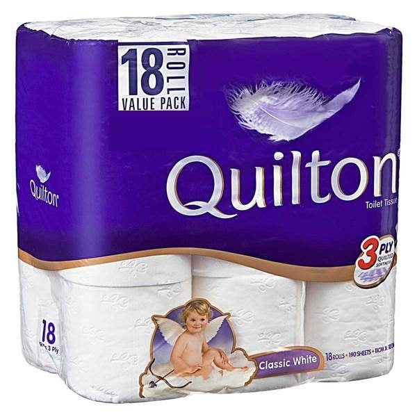 Quilton 3ply Toilet Rolls 18pk