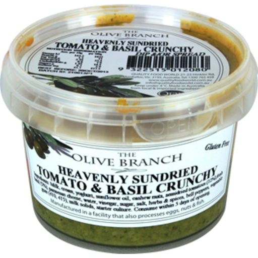 The Olive Branch Sundried Tomato & Basil Crunchy Trio 250g