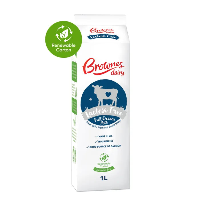Brownes Lactose Free Milk Full Cream 1Ltr