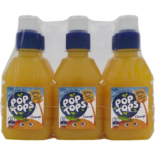 Pop Tops Fruit Drink Orange 250mL