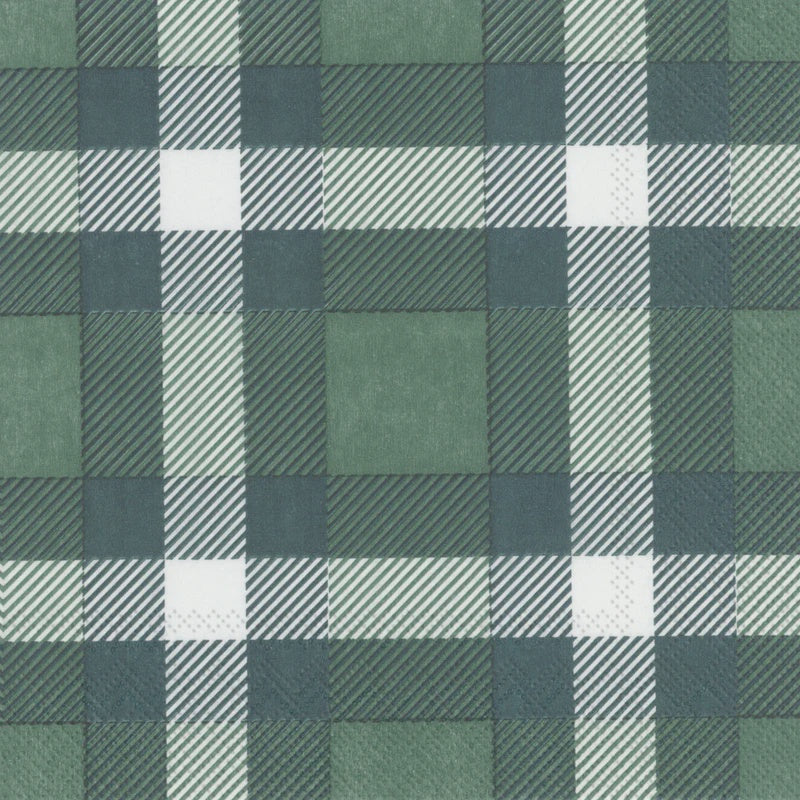Classic Plaid Green Napkin Luncheon