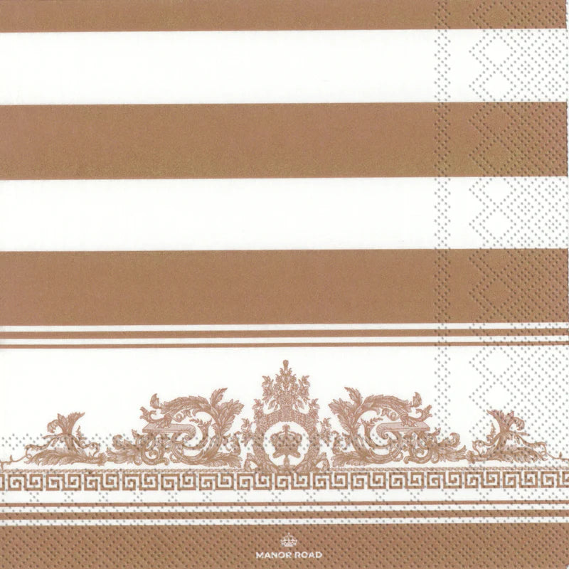 Rococo Rose Gold Napkins - Luncheon