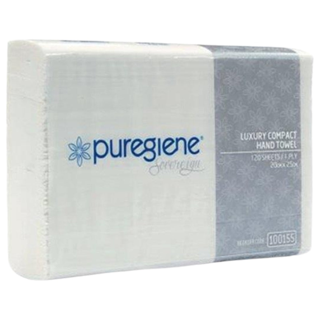 (100155) Puregiene Sovereign Compact Hand Paper Towel 20cm x 25cm 2160sht