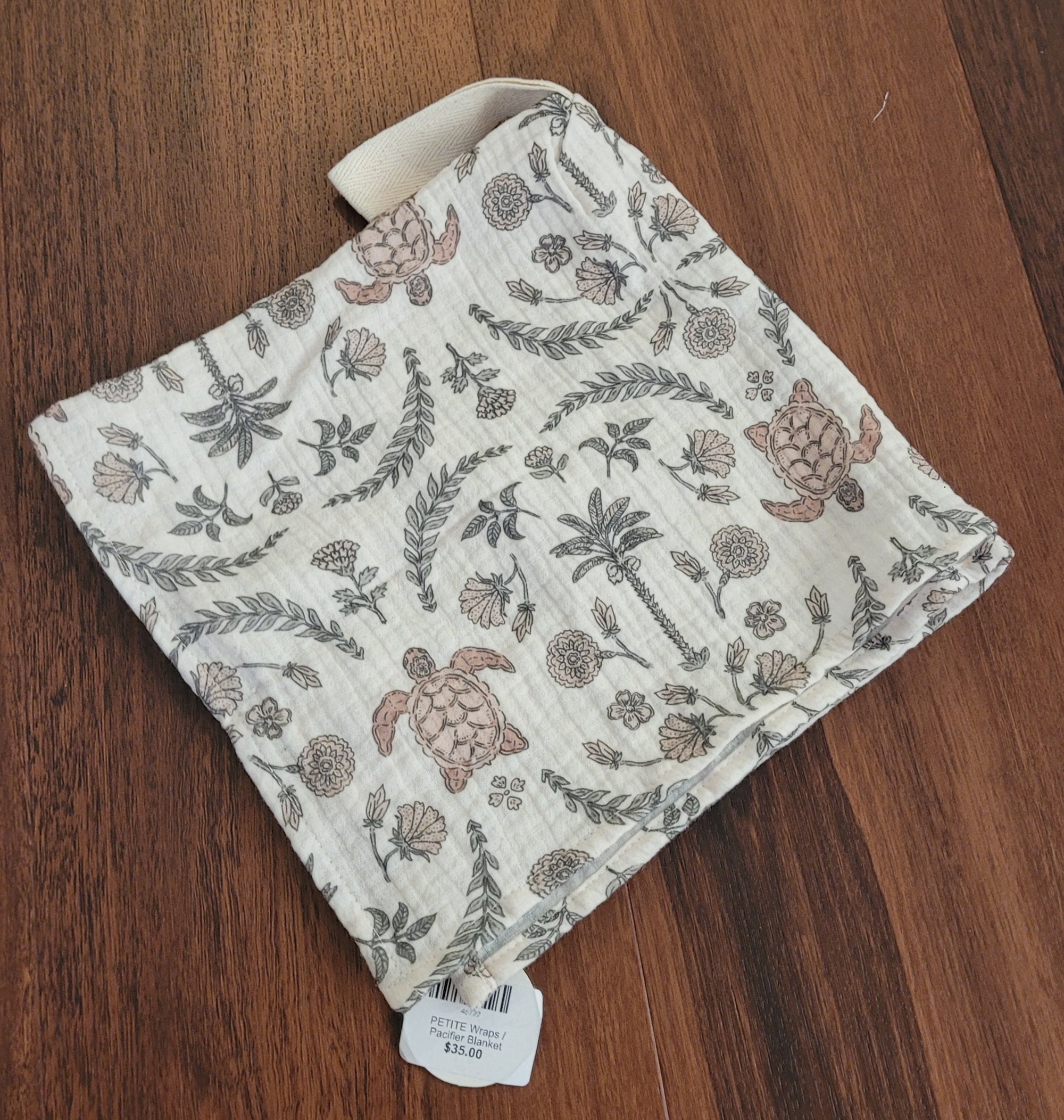 PETITE Wraps / Pacifier Blanket - turtle