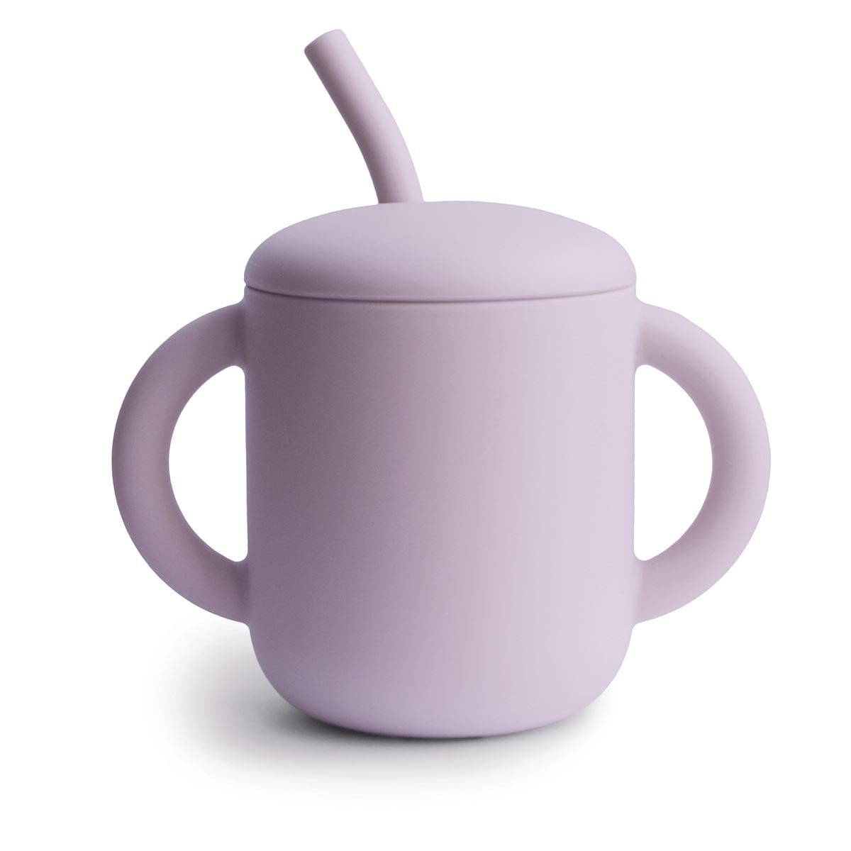 Mushie Training Cup & Straw - Soft Lilac