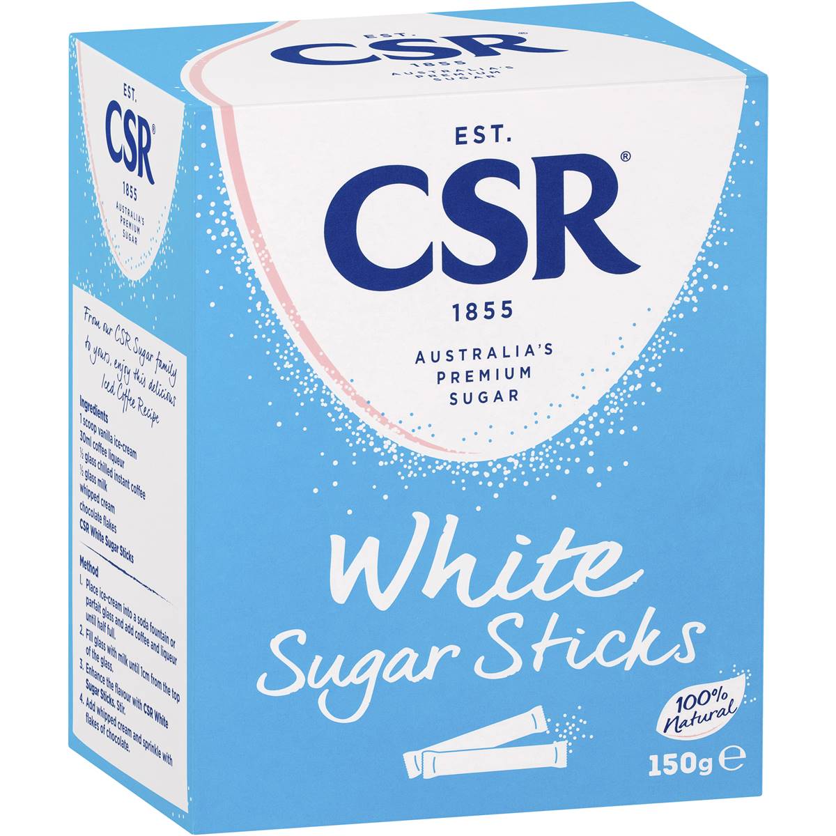 CSR White Sugar Sticks 150g