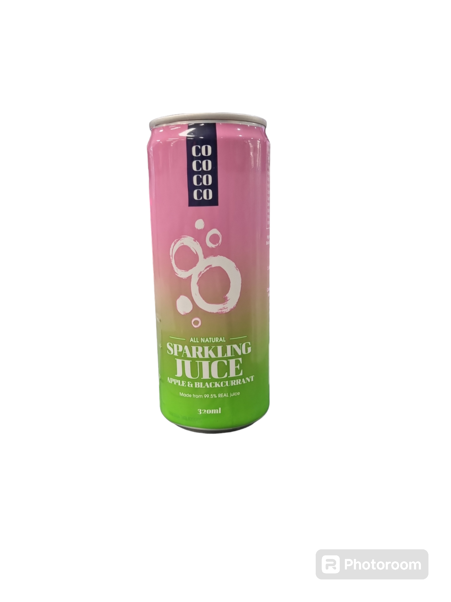 CoCoCoCo Apple & Blackcurrant Sparkling Juice 320ml Can