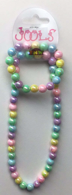 Bangle & Necklace Set - Pastel Rainbow