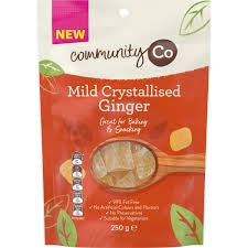 Community Co Crystalised Ginger 250g