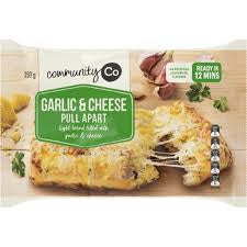 Community Co Garlic & Cheese Pull Apart 350gm