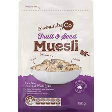 Community Co Fruit & Seed Muesli 750g