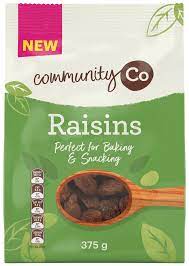 Community Co Raisins 375g