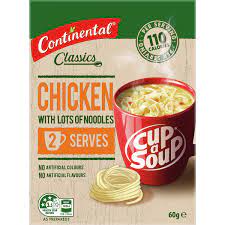 Continental Cup a Soup Chicken Lots of Noodles 2pk